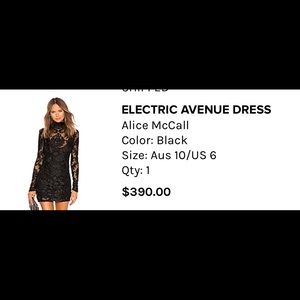 alice mccall electric avenue dress